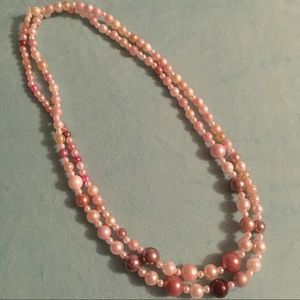 Colorful Faux Pearl Necklace